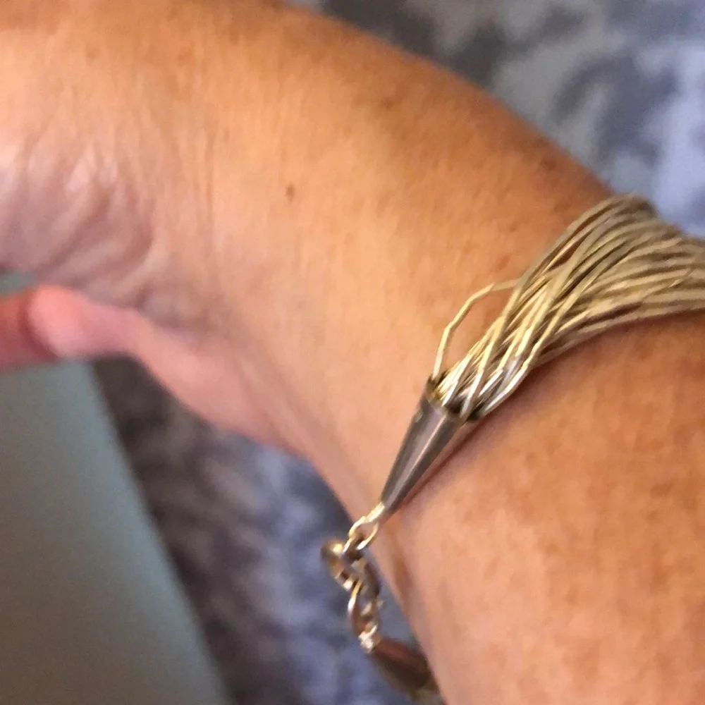 Sterling silver beaded Multi-Strand Bracelet - Picture 4 of 7